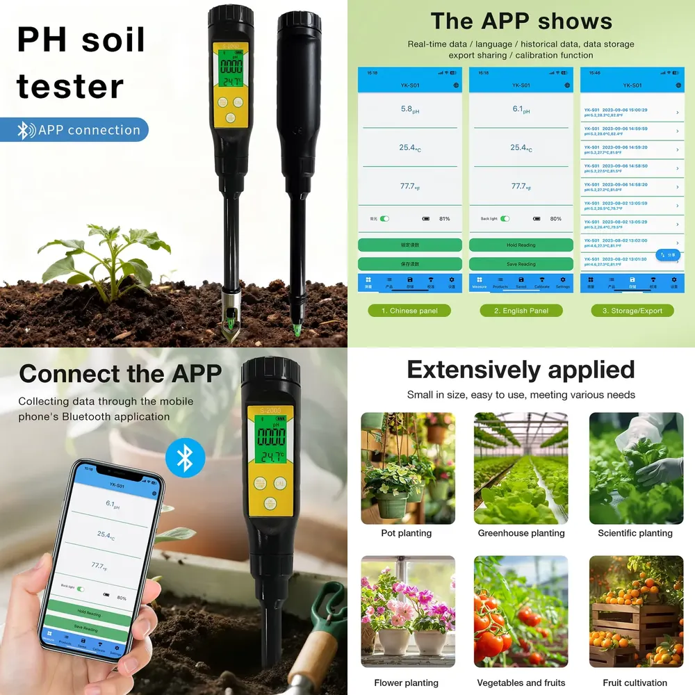 Soil Ph Meter - WAP01 Smart Soil PH Meter for
