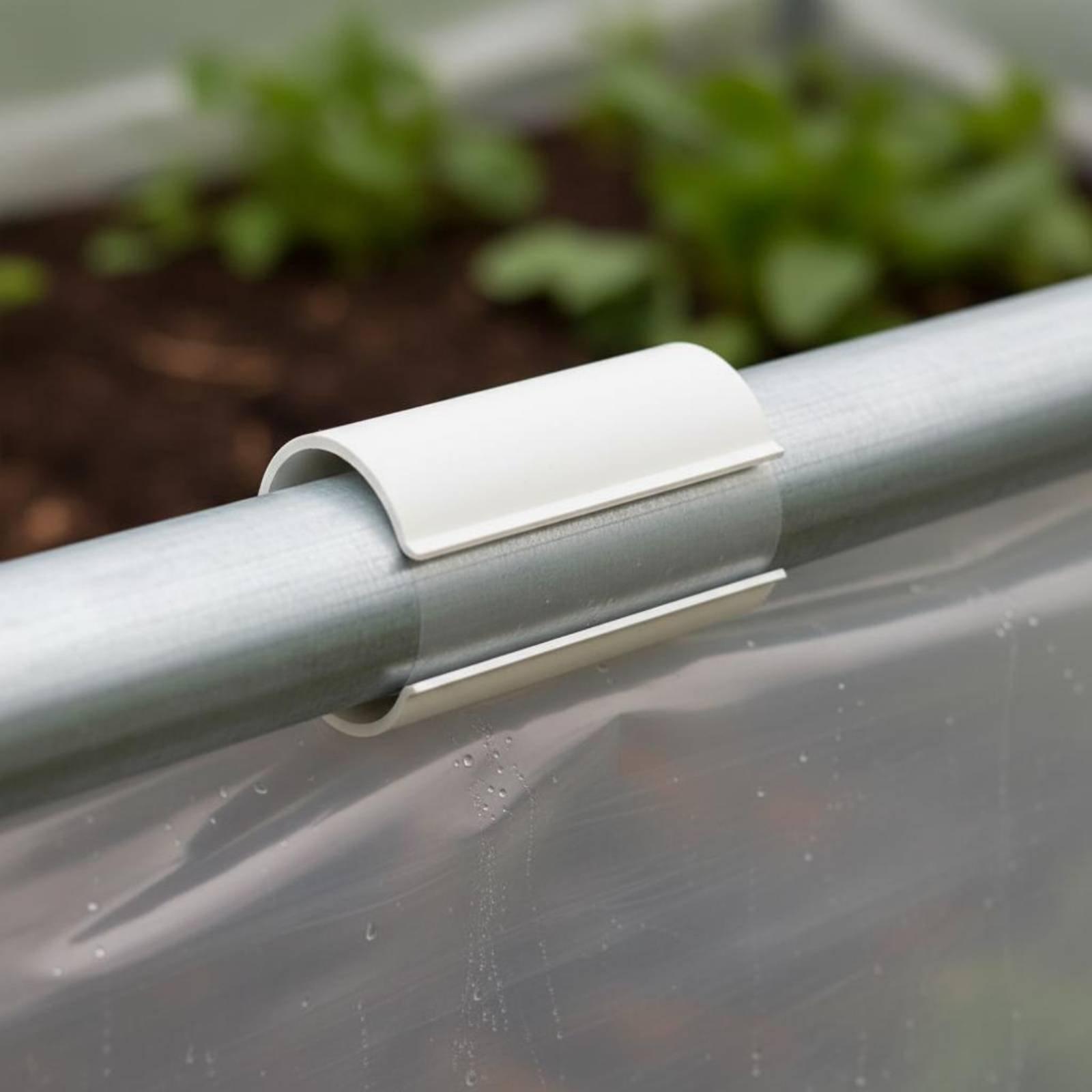 Garden Netting Cover - Pvc Greenhouse Clamp Flexible Tube Clip