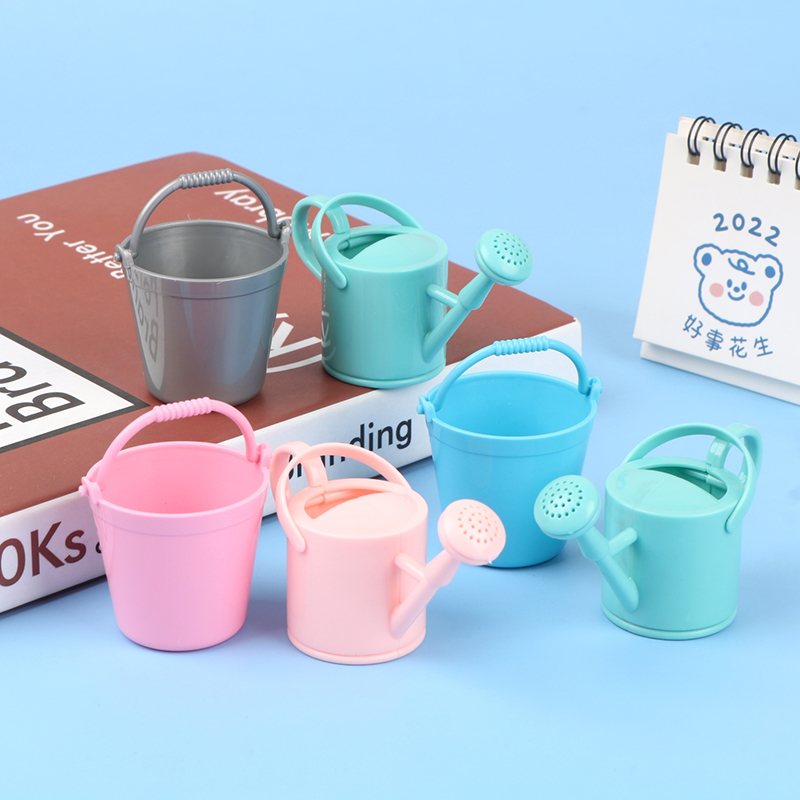 Gardening Tools Watering Can - 【CPI】1Set Dollhouse Miniature Bucket Watering Can