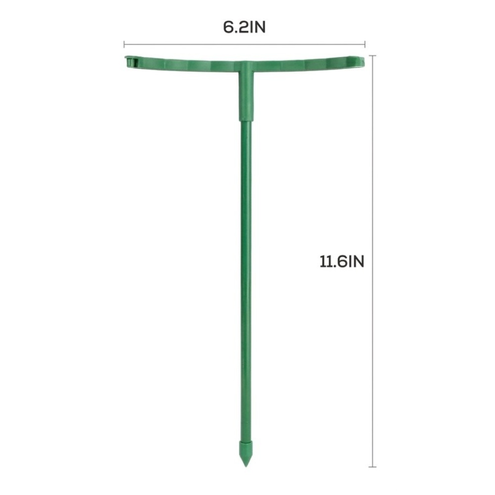 Plant Support Stake - 24 pcs Green Stackable Plant Stakes