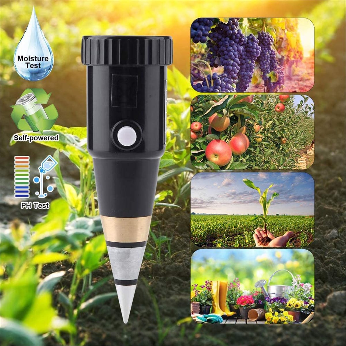 Soil Ph Meter - LNHF Soil PH and Moisture Meter