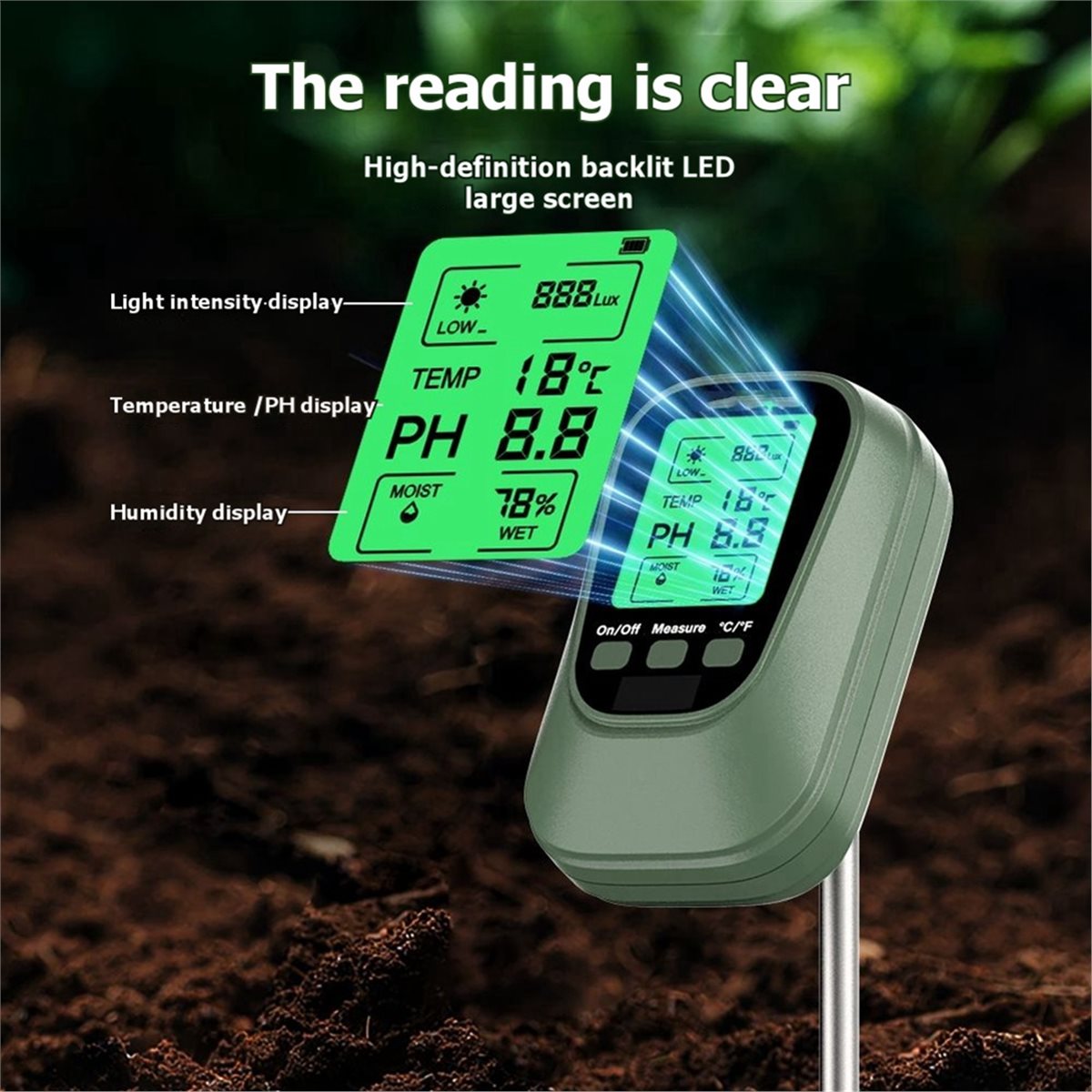 DT75BG Soil PH Meter 4 in 1 Su - đánh giá và giá Soil Ph Meter