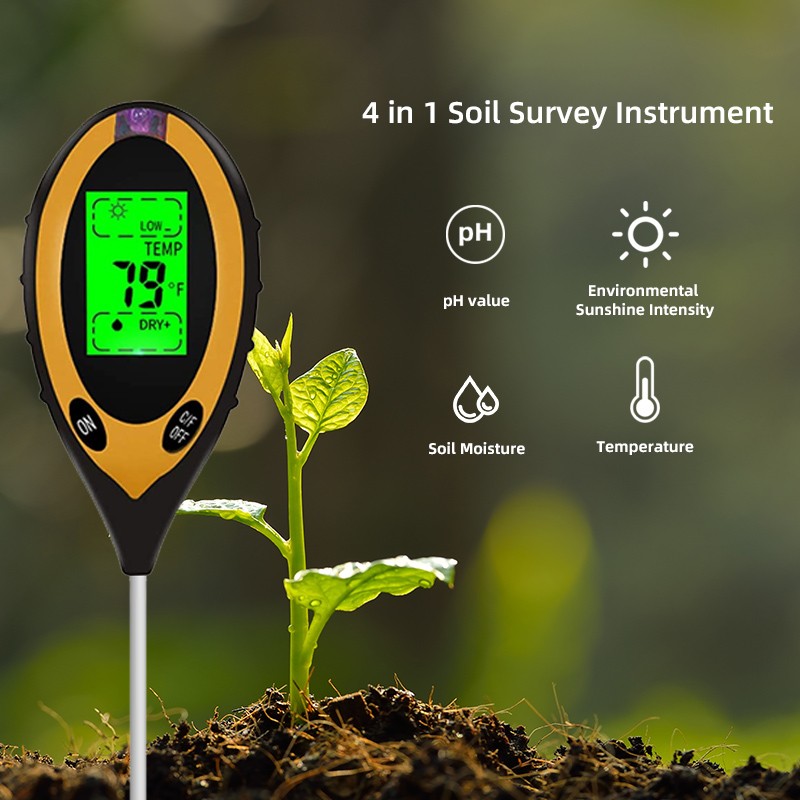 Kỹ Thuật Số 4 Trong 1 Độ PH Đấ - đánh giá và giá Soil Ph Meter