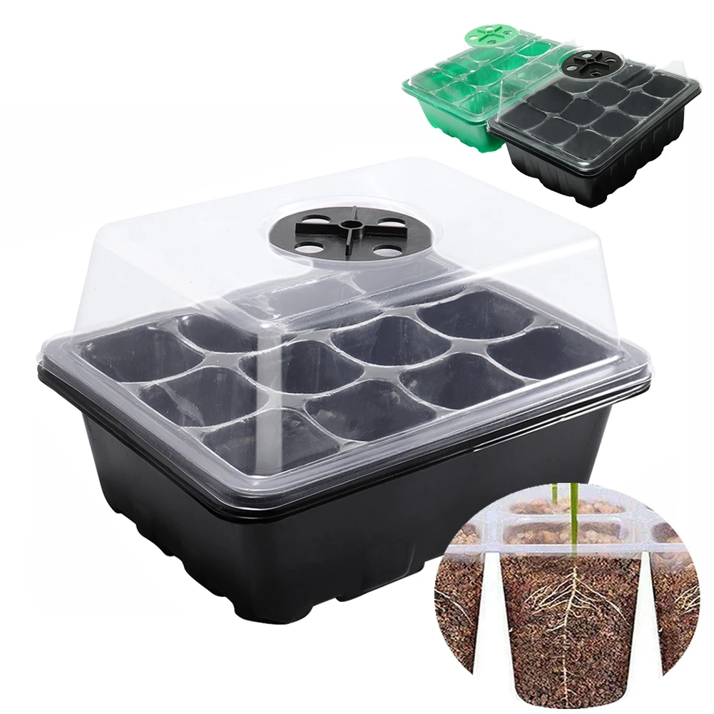 12 Holes Seed Starter Tray wit - đánh giá và giá Propagation Tray Dome