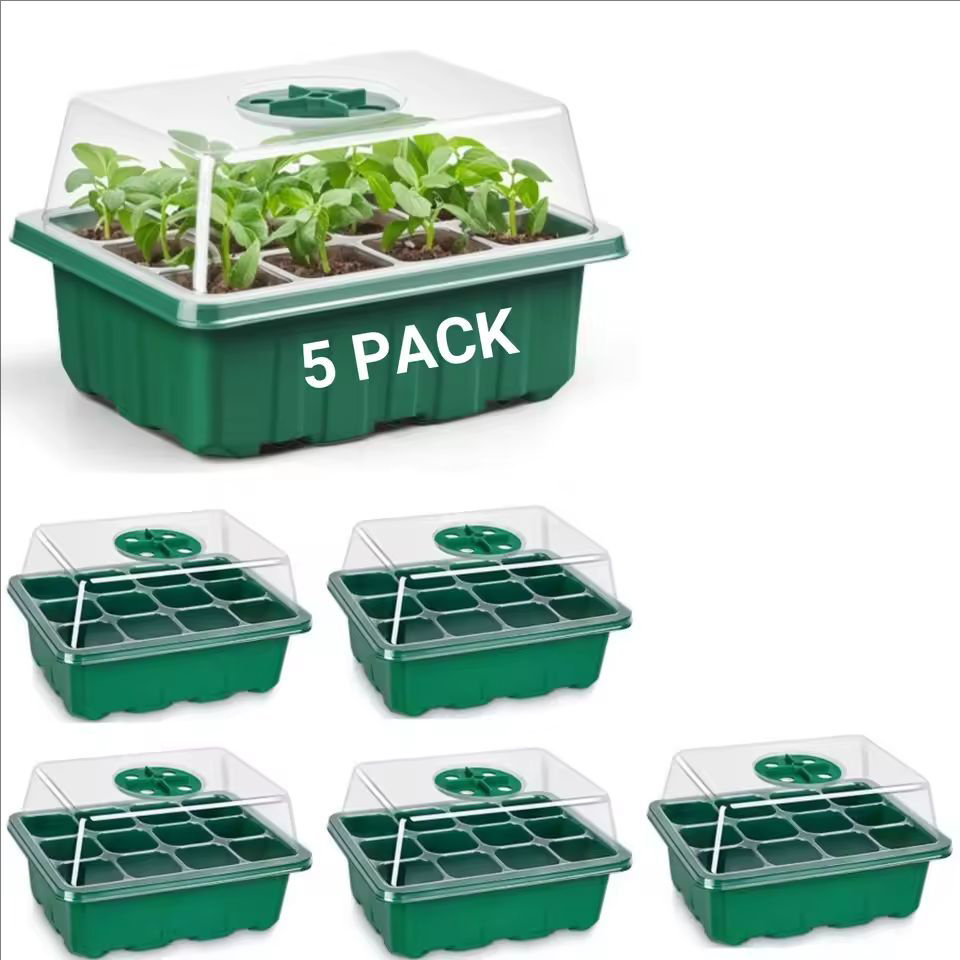 10pcs/5pcs Seedling Trays Seed - đánh giá và giá Propagation Tray Dome