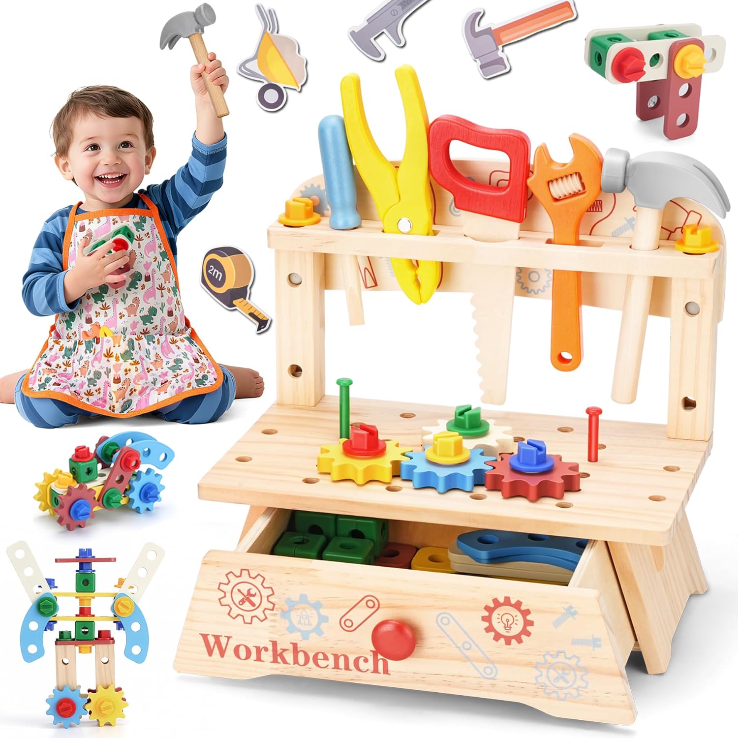 Wooden Tool Bench for Kids,Mon - đánh giá và giá Gardening Tools Girls