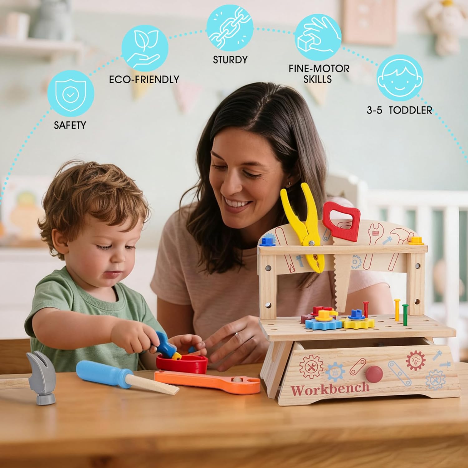 Wooden Tool Bench for Kids,Mon - đánh giá và giá Gardening Tools Girls