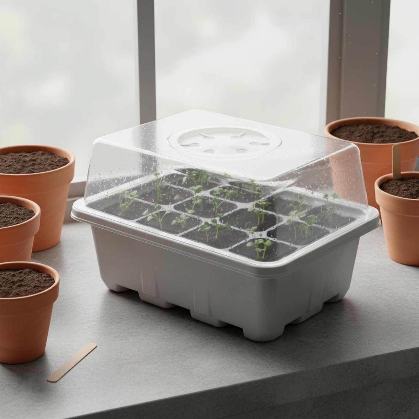 12 Compartment Seed Starting T - đánh giá và giá Propagation Tray Dome