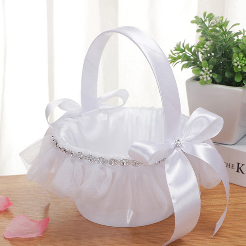 Wedding Baskets White Flower G - đánh giá và giá Gardening Tools Girls