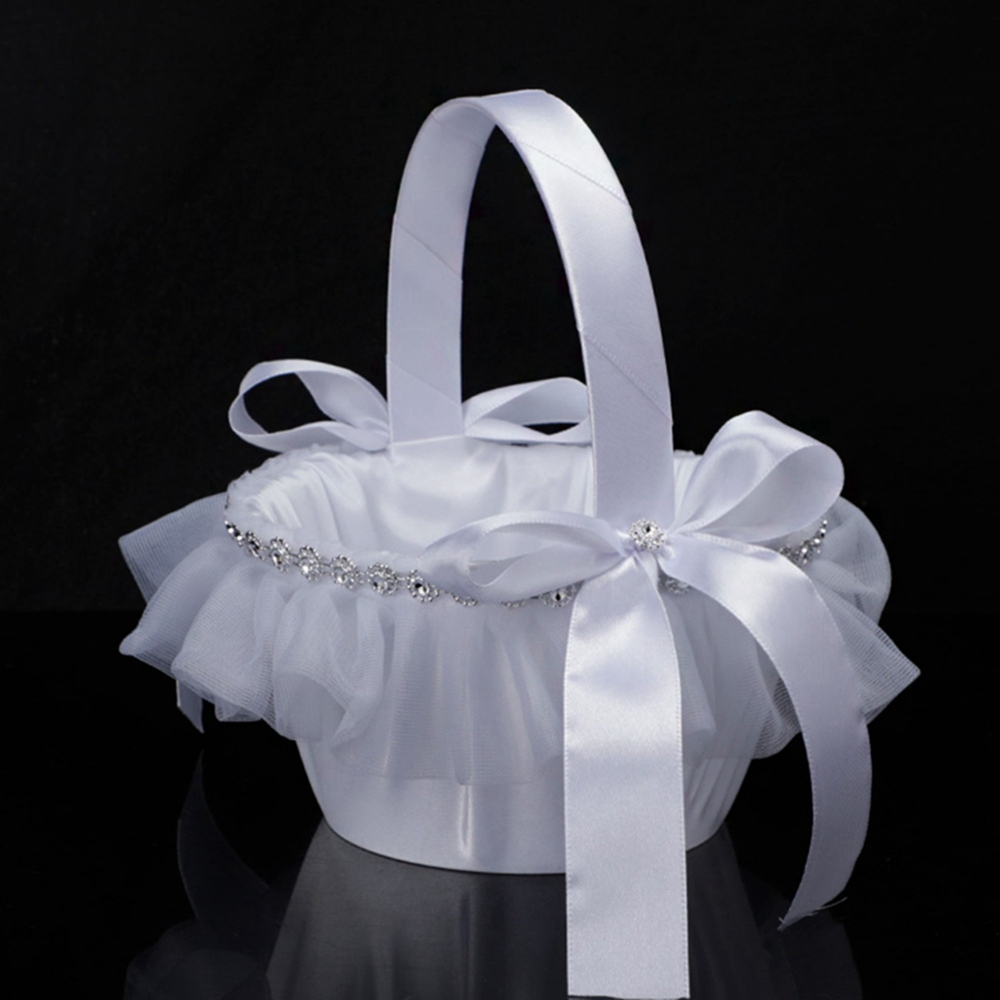 Wedding Baskets White Flower G - đánh giá và giá Gardening Tools Girls