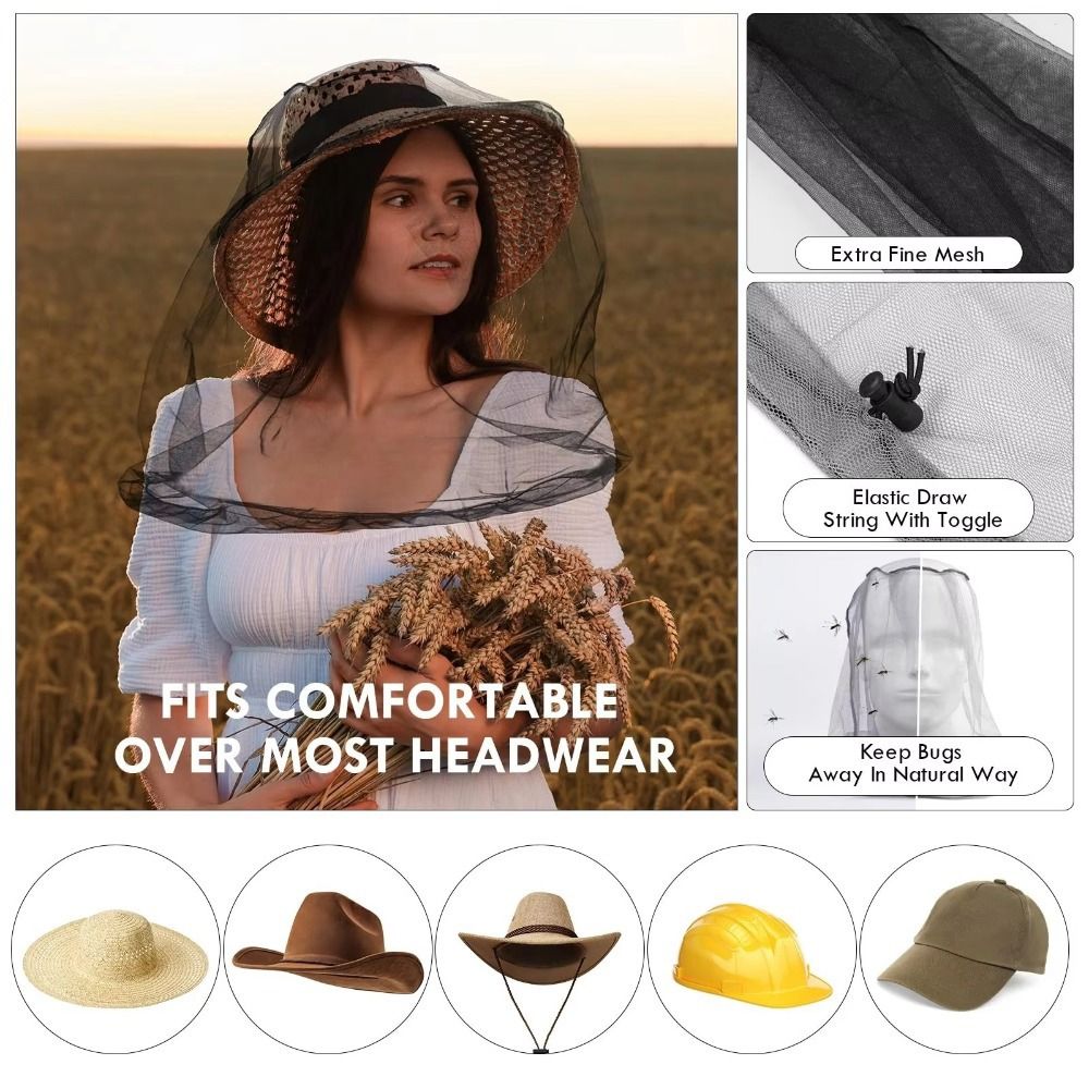 Gardening Hat Breathable Mosqu - đánh giá và giá Garden Netting Cover