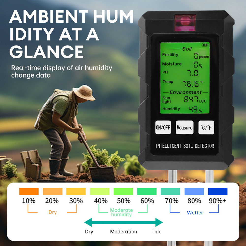 PH Temperature Humidity Meter  - đánh giá và giá Soil Ph Meter