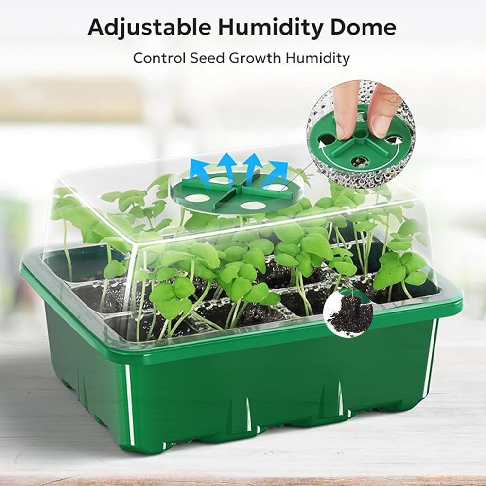 10pcs/set Seedling Trays Seed  - đánh giá và giá Propagation Tray Dome