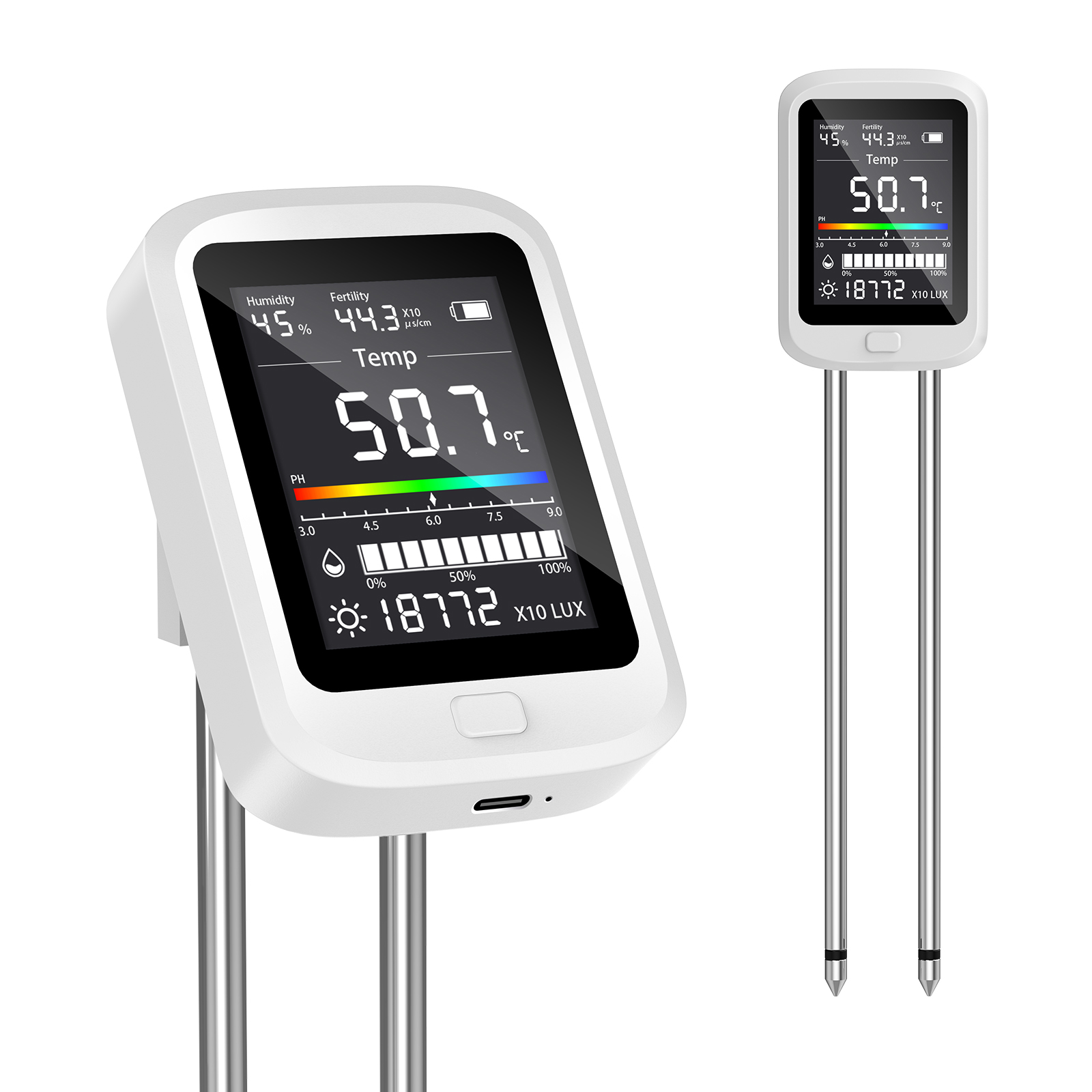 6-in-1 Soil Moisture Meter, Hy - đánh giá và giá Soil Ph Meter